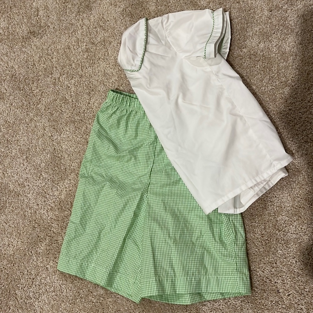 Peter Pan shirt and short set